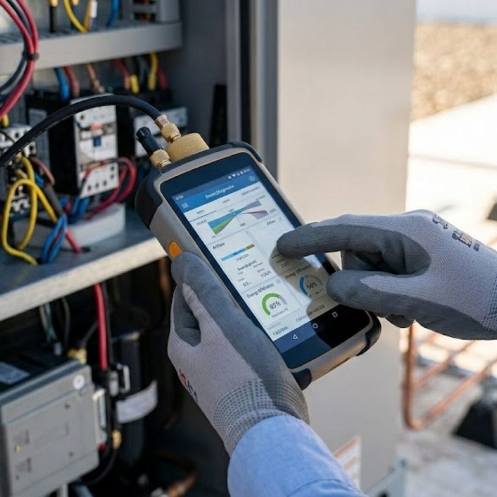 Commercial AC unit diagnostic